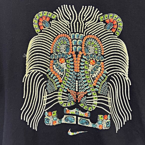 Nike Men's Dri-Fit Lebron James for Greatness Graphic Shirt Multicolor Lion Tee - Picture 6 of 11